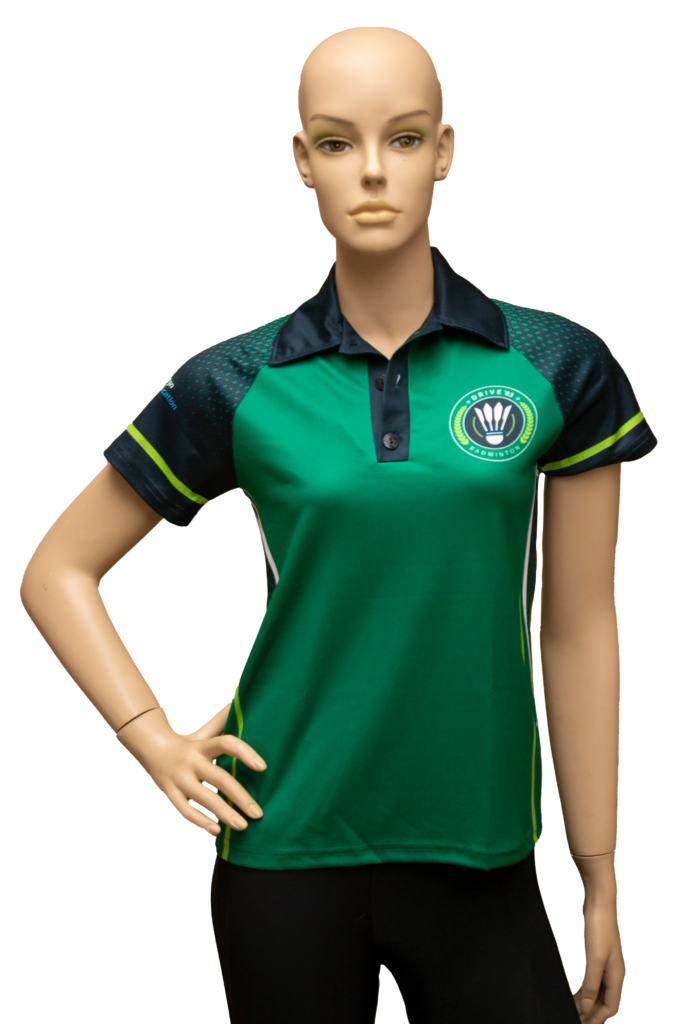 fullprint poloshirt knopen damesmodel